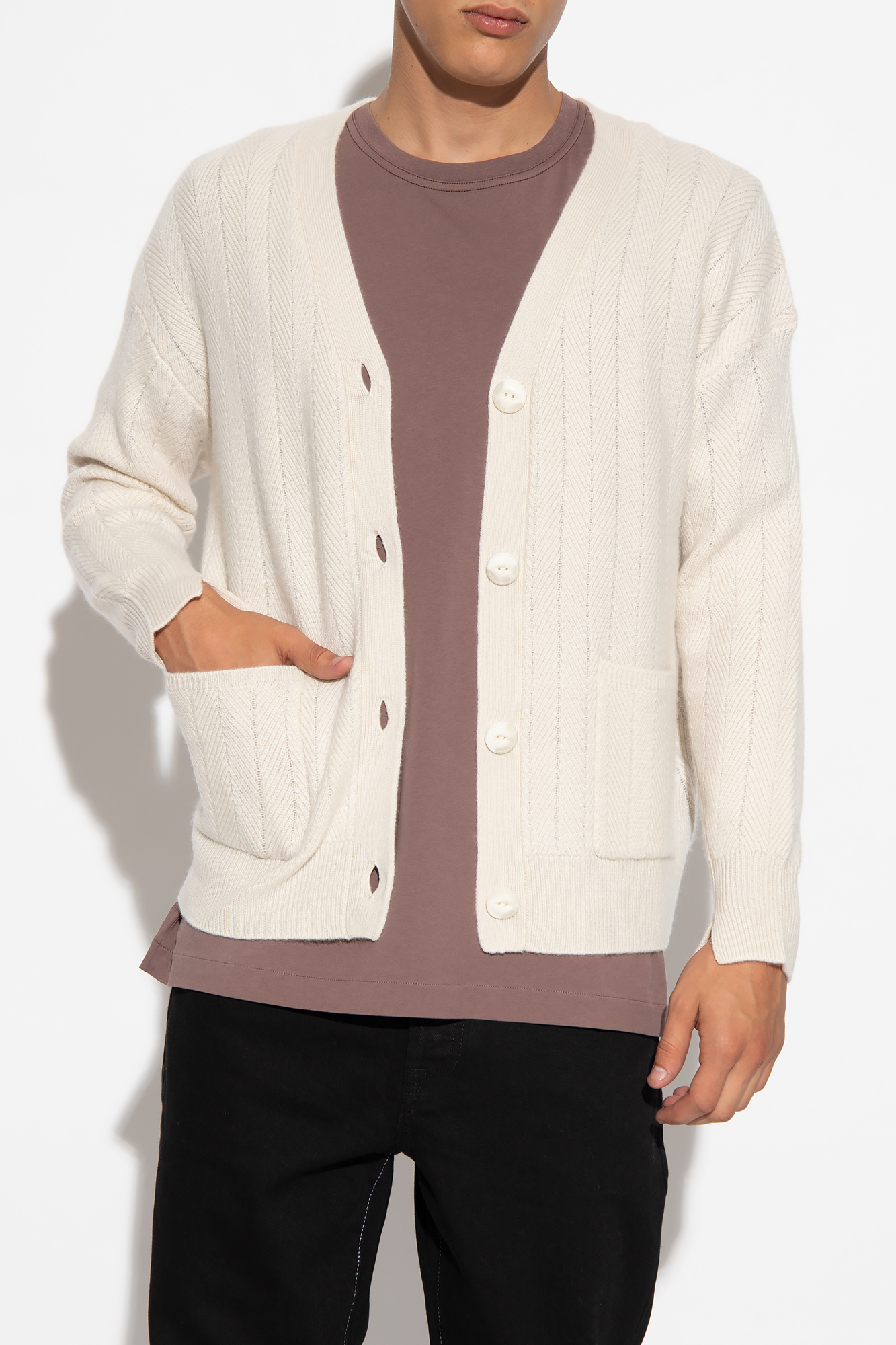 Cream Cashmere cardigan Rag & Bone - GenesinlifeShops KR - MCQ